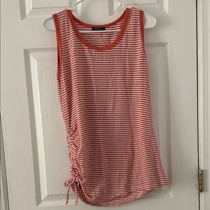 Red Striped Sleeveless Top